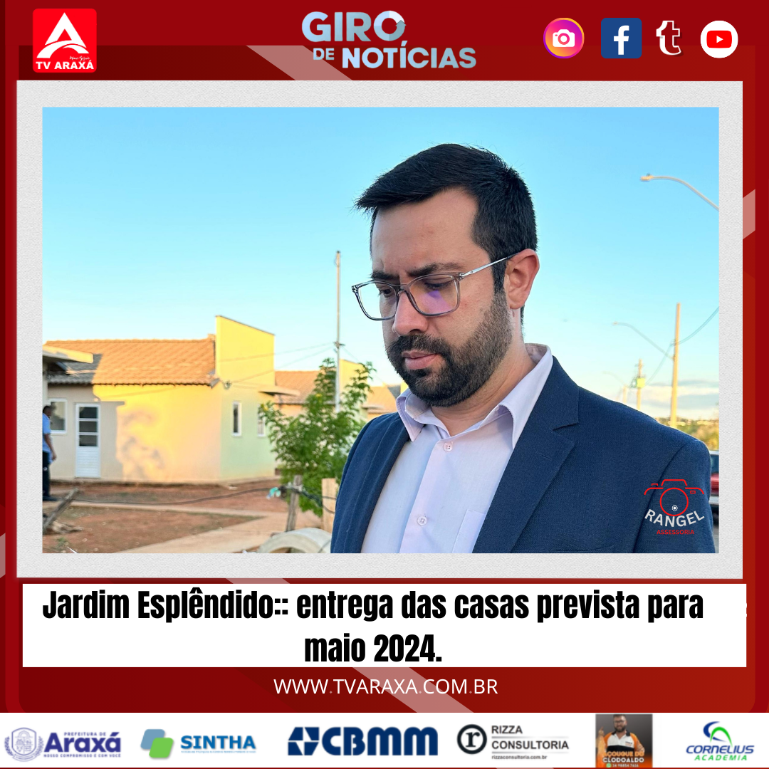 Jardim Esplêndido:: entrega das casas prevista para maio 2024.