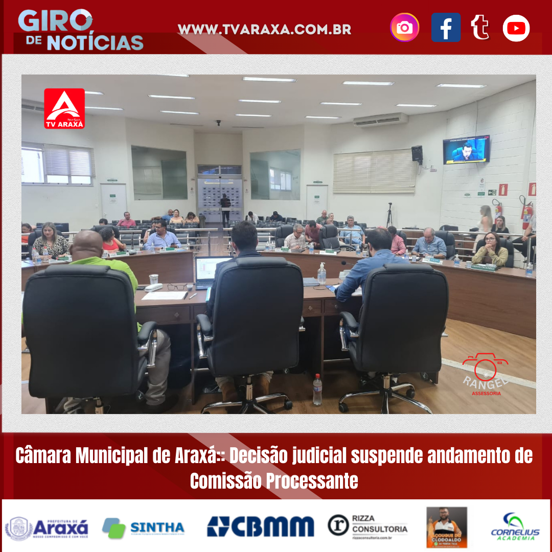 Câmara Municipal de Araxá:: Decisão judicial suspende andamento de Comissão Processante