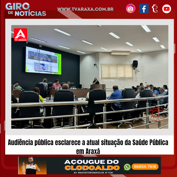 Audiência pública esclarece a atual situação da Saúde Pública em Araxá