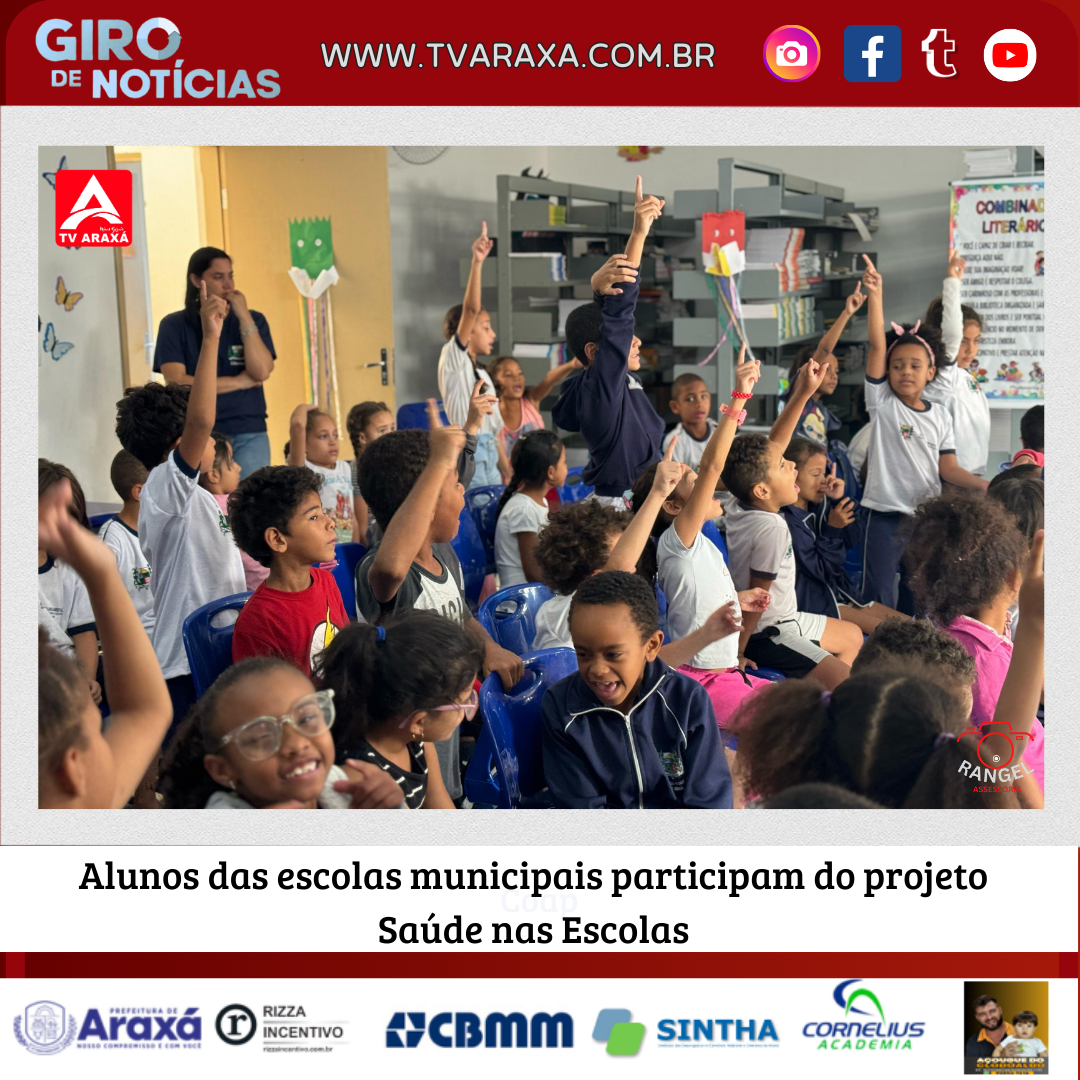 Alunos das escolas municipais participam do projeto Saúde nas Escolas