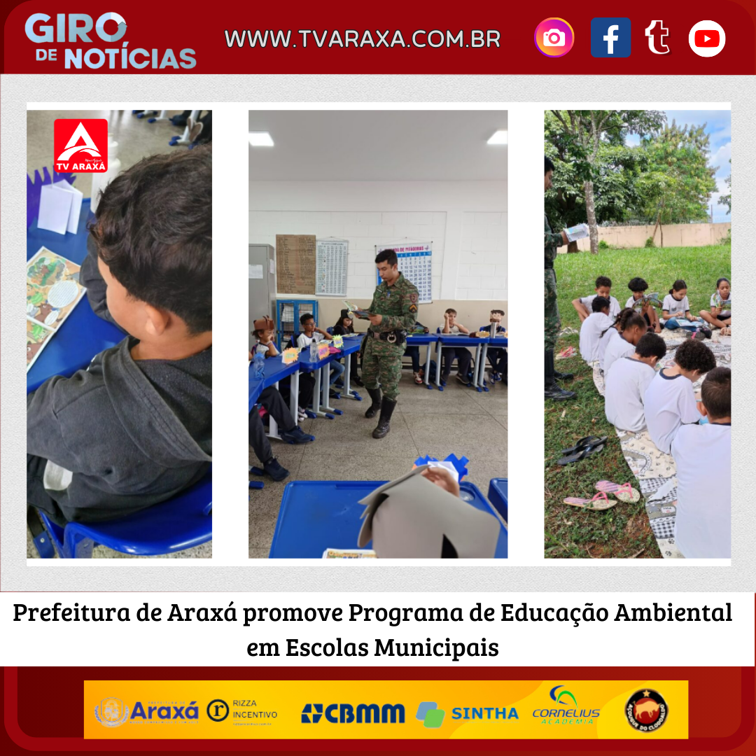 Prefeitura de Araxá promove Programa de Educação Ambiental em Escolas Municipais