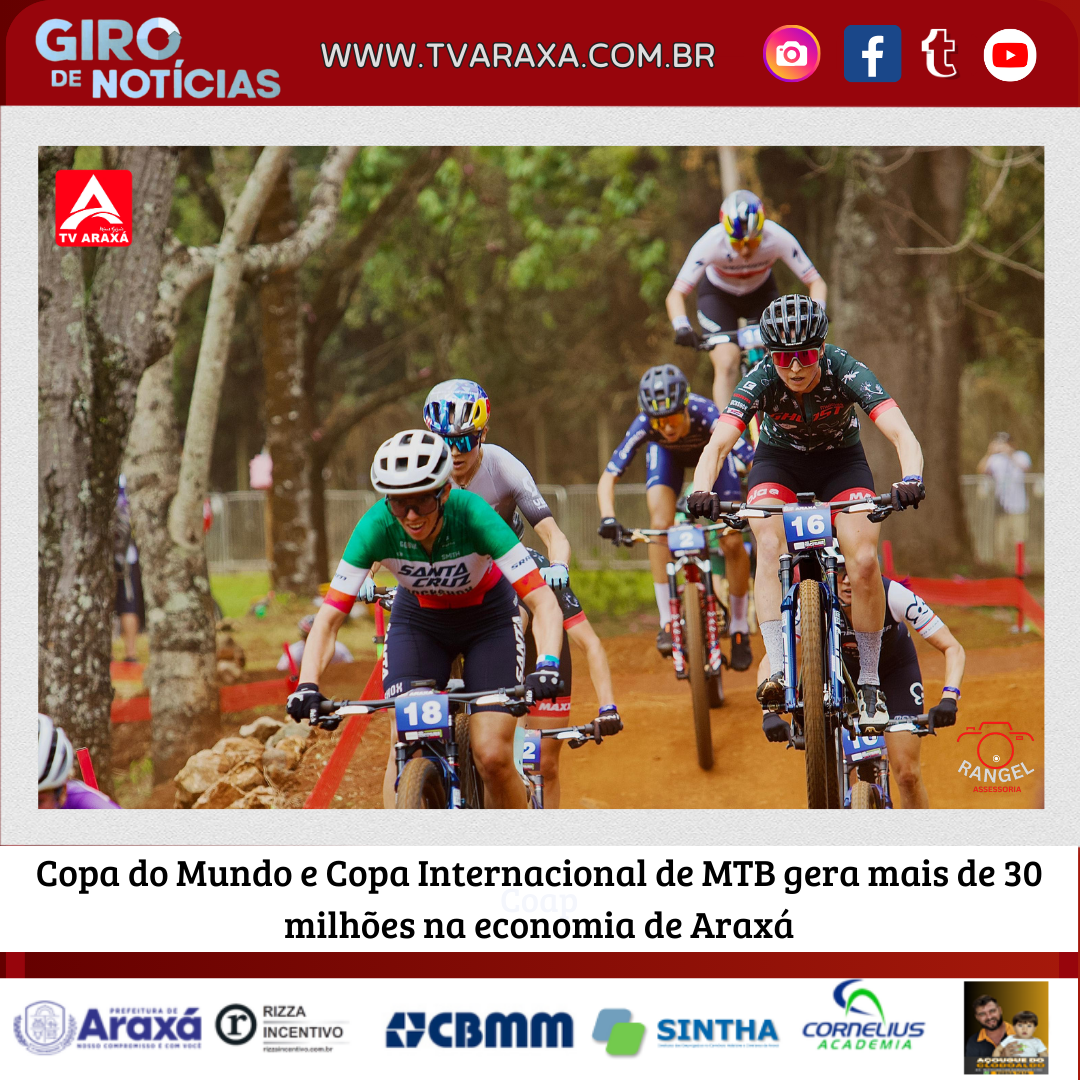 Copa do Mundo e Copa Internacional de MTB gera mais de 30 milhões na economia de Araxá