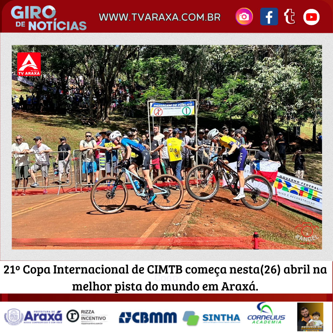 21º Copa Internacional de CIMTB começa nesta(26) abril na melhor pista do mundo em Araxá.