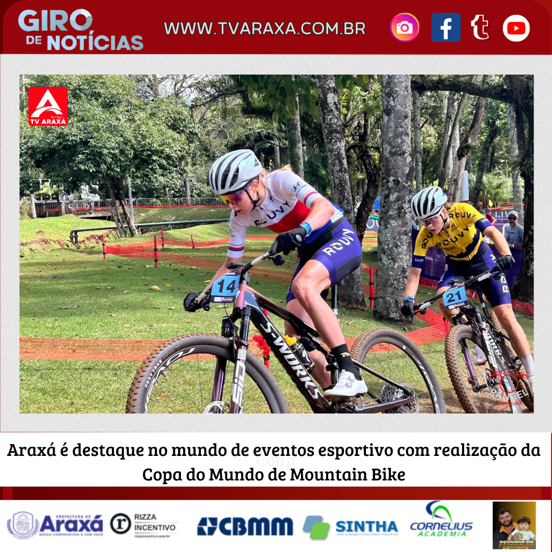 Araxá é destaque no mundo de eventos esportivo com realização da Copa do Mundo de Mountain Bike