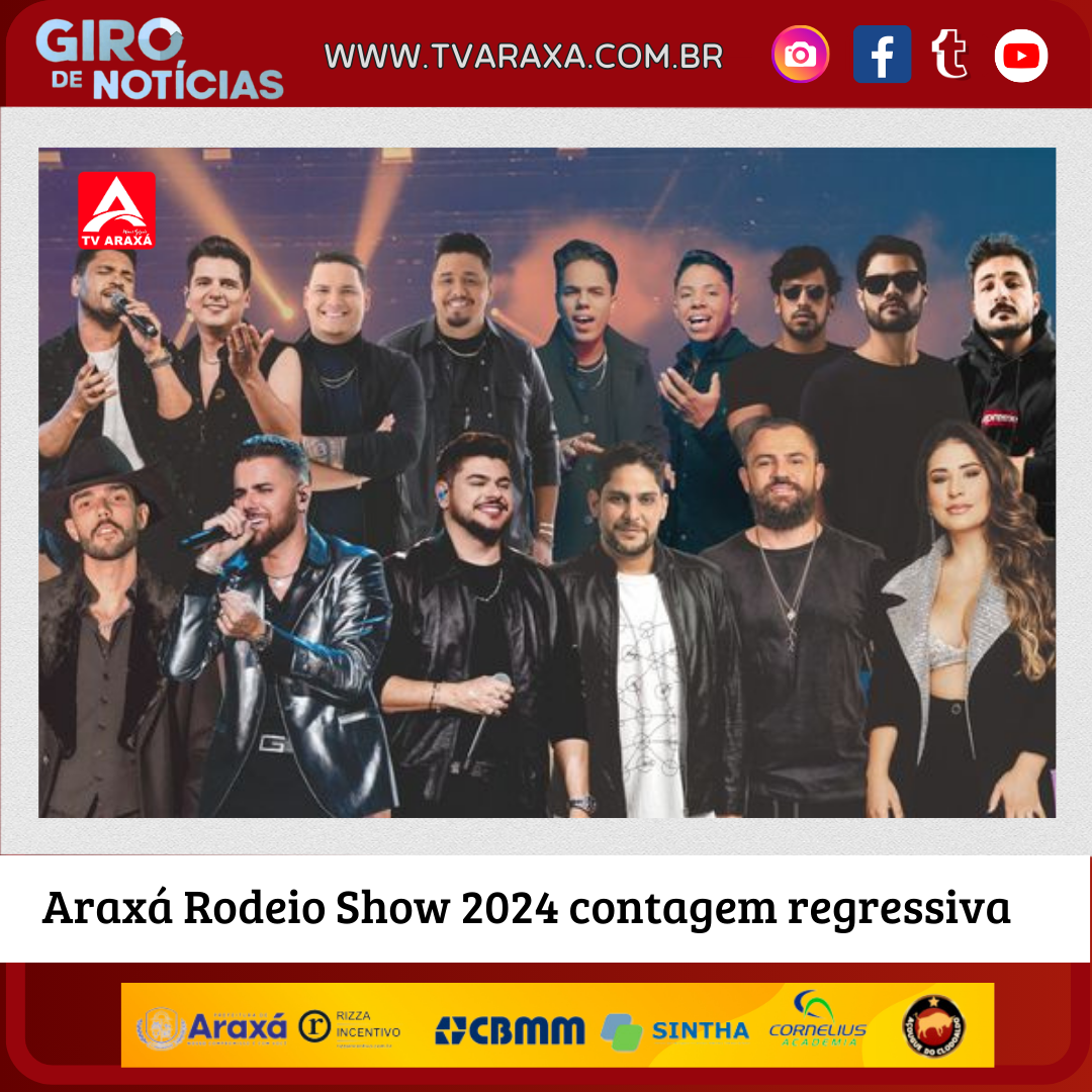 Araxá Rodeio Show 2024 contagem regressiva