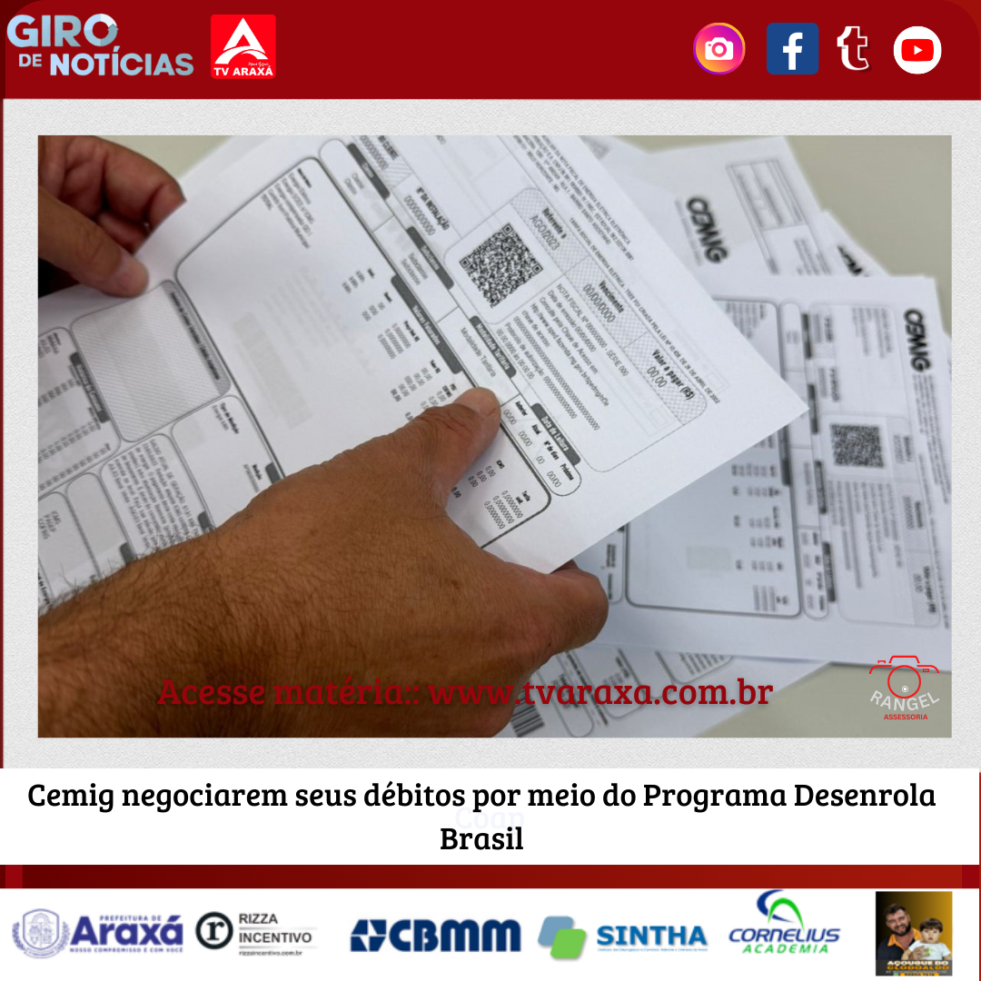 Cemig negociarem seus débitos por meio do Programa Desenrola Brasil