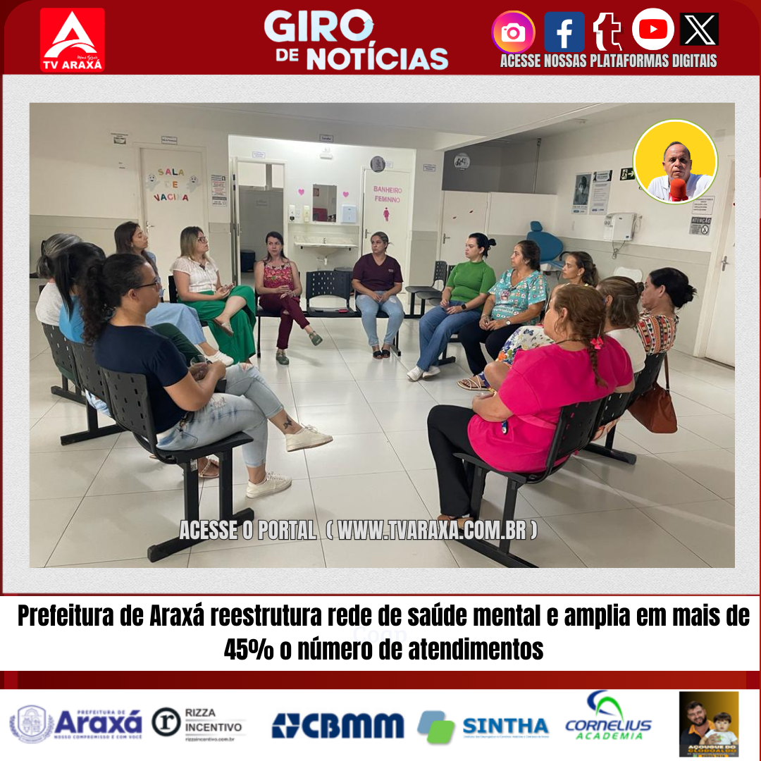 Prefeitura de Araxá reestrutura rede de saúde mental e amplia em mais de 45% o número de atendimentos