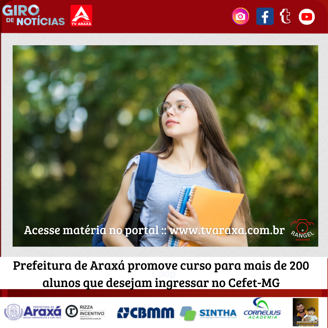 Prefeitura de Araxá promove curso para mais de 200 alunos que desejam ingressar no Cefet-MG