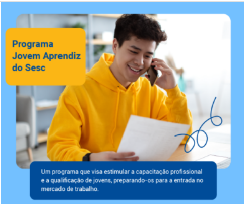 Sesc tem vagas abertas para Programa Jovem Aprendiz em várias cidades de Minas