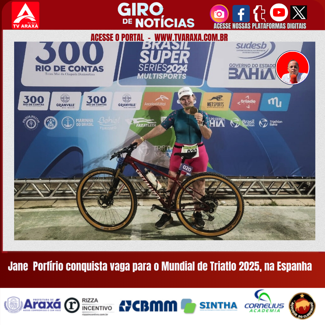 Jane Porfírio conquista vaga para o Mundial de Triatlo 2025, na Espanha