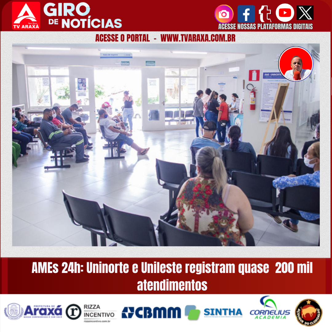 AMEs 24h: Uninorte e Unileste registram quase  200 mil atendimentos