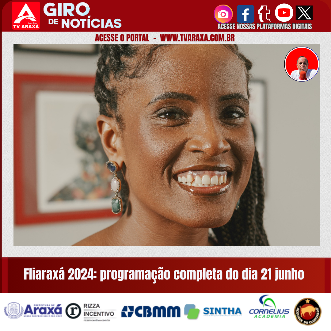 Fliaraxá 2024: programação completa do dia 21 junho