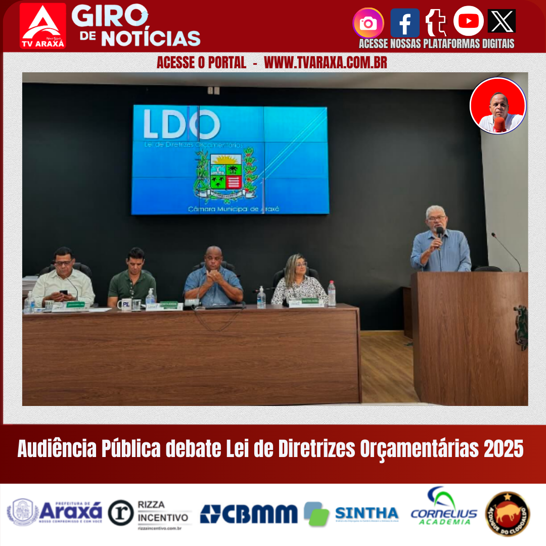 Audiência Pública debate Lei de Diretrizes Orçamentárias 2025