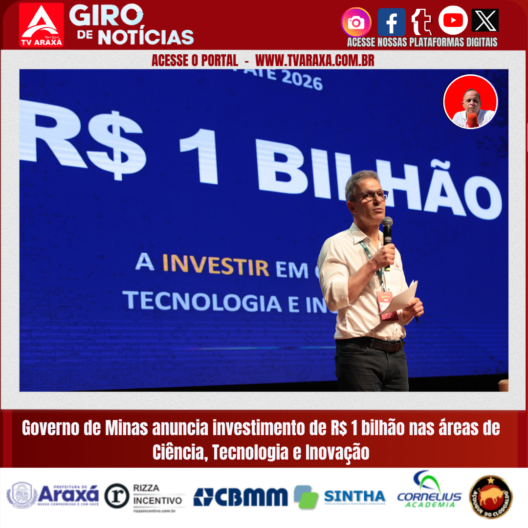 Governo de Minas anuncia investimento de R$ 1 bilhão nas áreas de Ciência, Tecnologia e Inovação