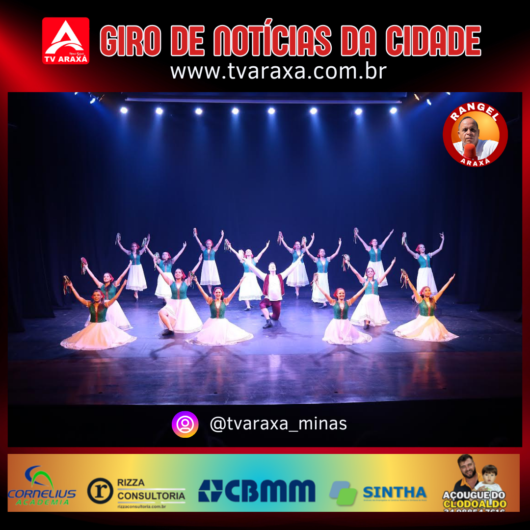 Dança Araxá 2024- Cidade viva na arte da dança; mais de 1000 bailarinos se apresentam de 15 a 18 de agosto.