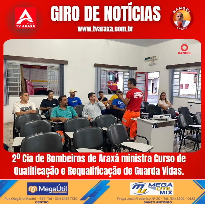 2º Cia de Bombeiros de Araxá ministra Curso de Qualificação e Requalificação de Guarda Vidas.