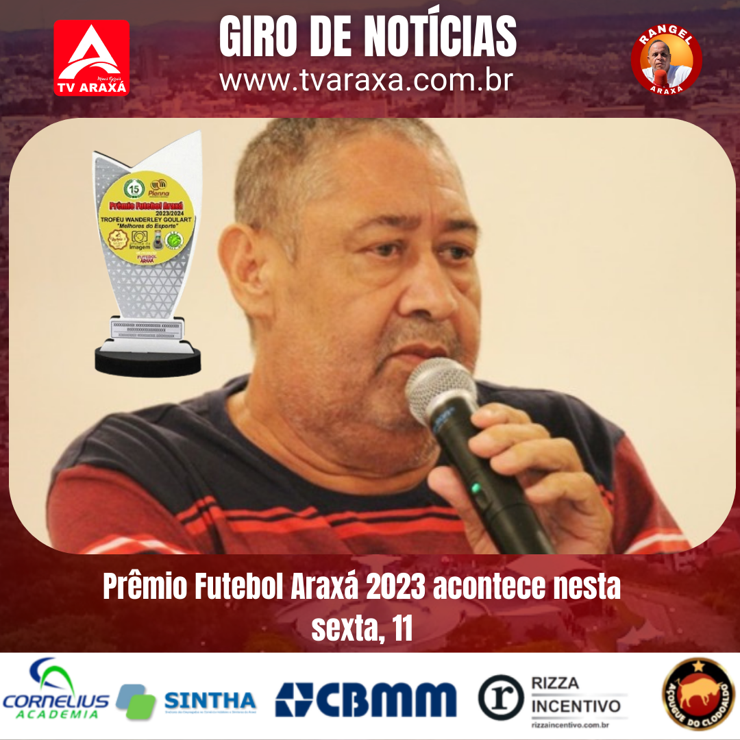 Prêmio Futebol Araxá 2023 acontece nesta sexta, 11