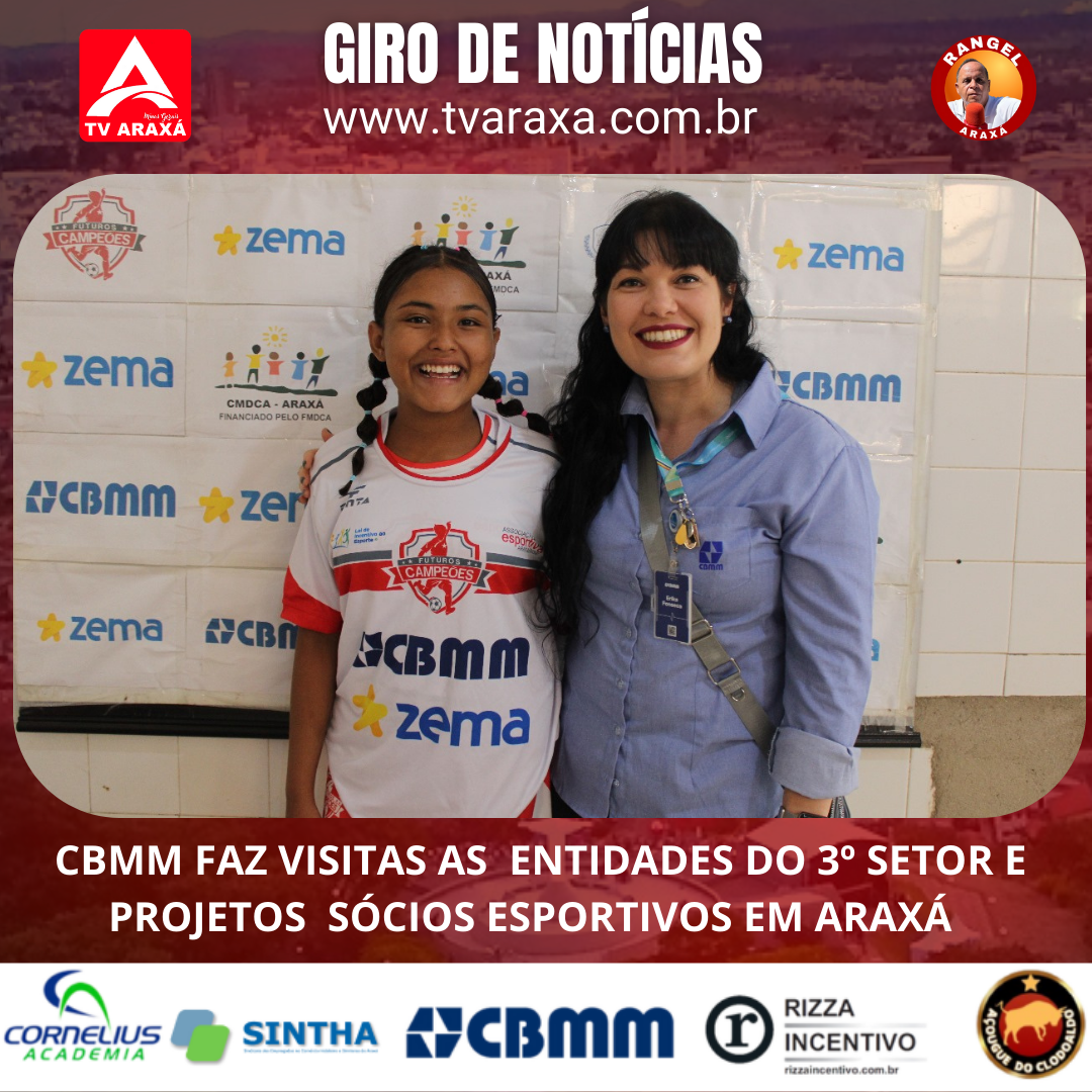 CBMM faz visitas as entidades do 3º setor e projetos sócios esportivos em Araxá.