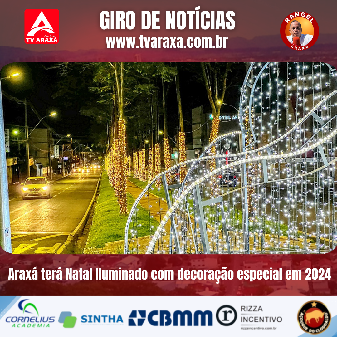 Araxá terá Natal Iluminado e com decoração especial em 2024.