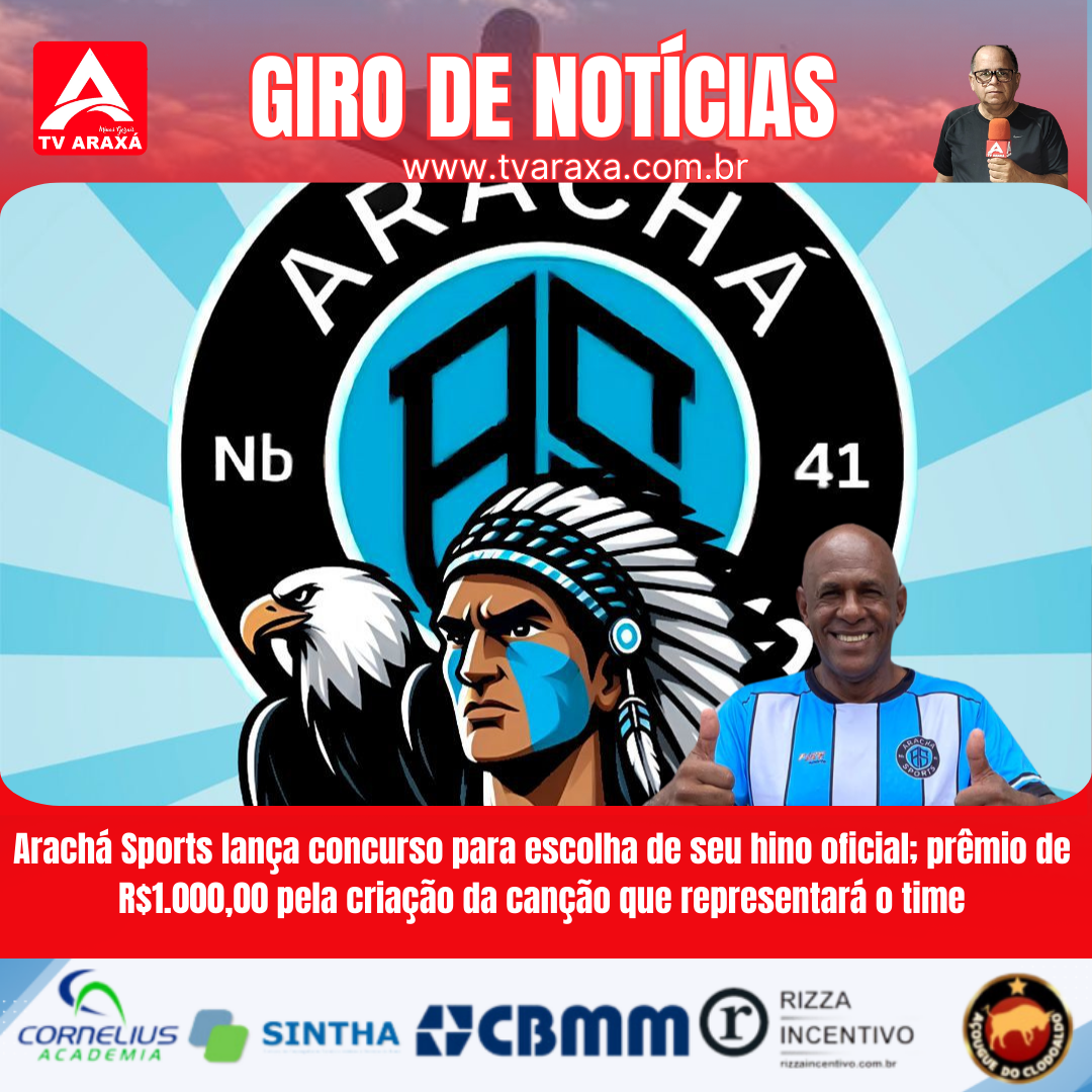 Arachá Sports lança concurso para escolha de seu hino oficial; prêmio de R$1.000,00 pela criação da canção que representará o time