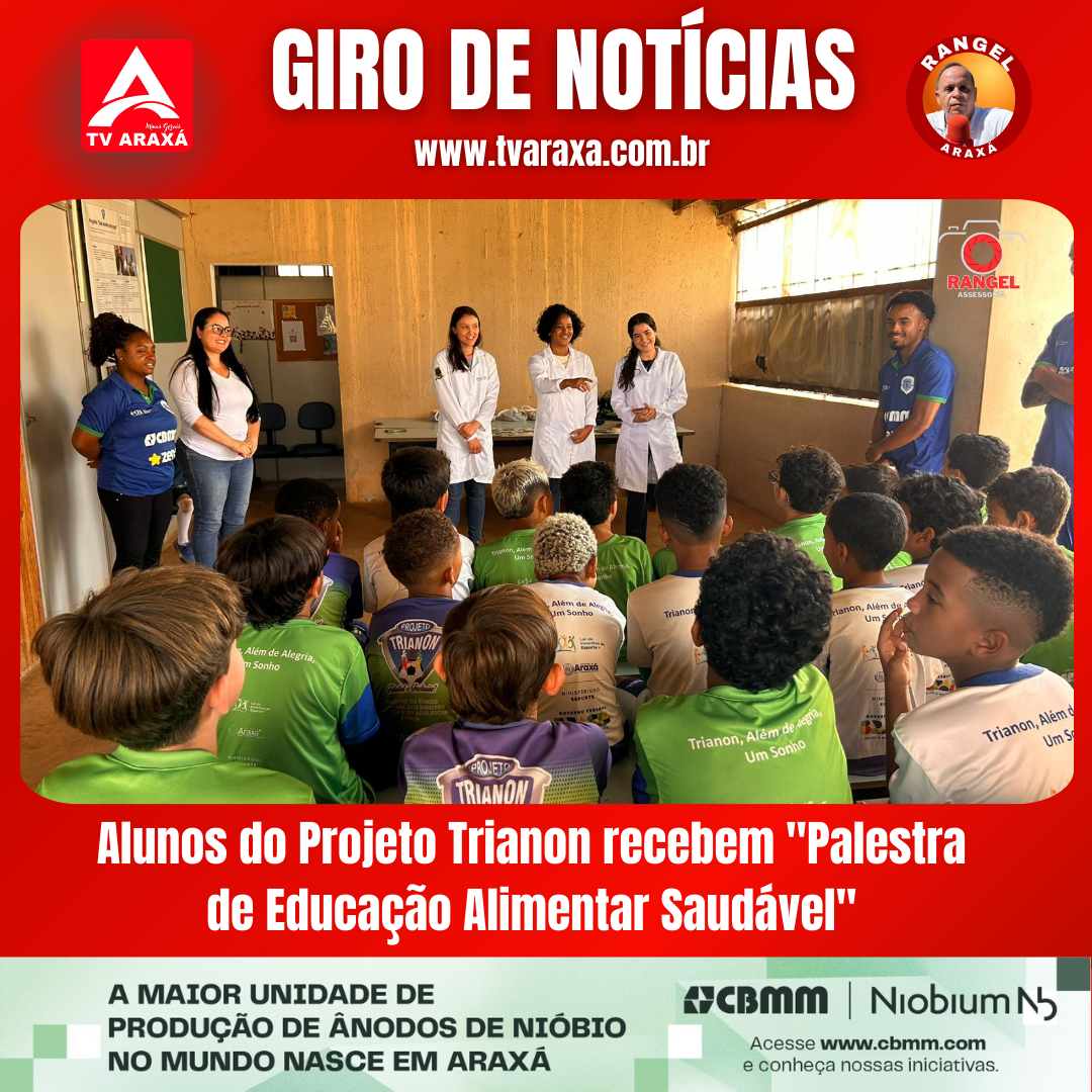 Alunos do Projeto Trianon recebem “Palestra de Educação Alimentar  Saudável”