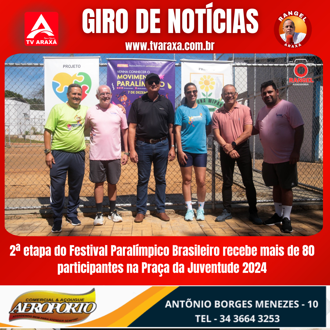 2ª etapa do Festival Paralímpico Brasileiro recebe mais de 80 participantes na Praça da Juventude em 2024