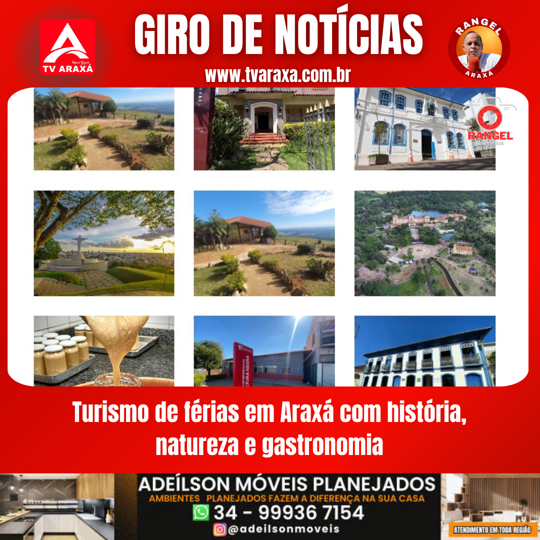 Turismo de férias em Araxá com história, natureza e gastronomia