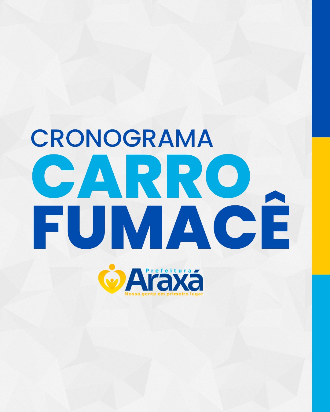 Cronograma do carro Fumacê – 1° DE ABRIL – TERÇA-FEIRA