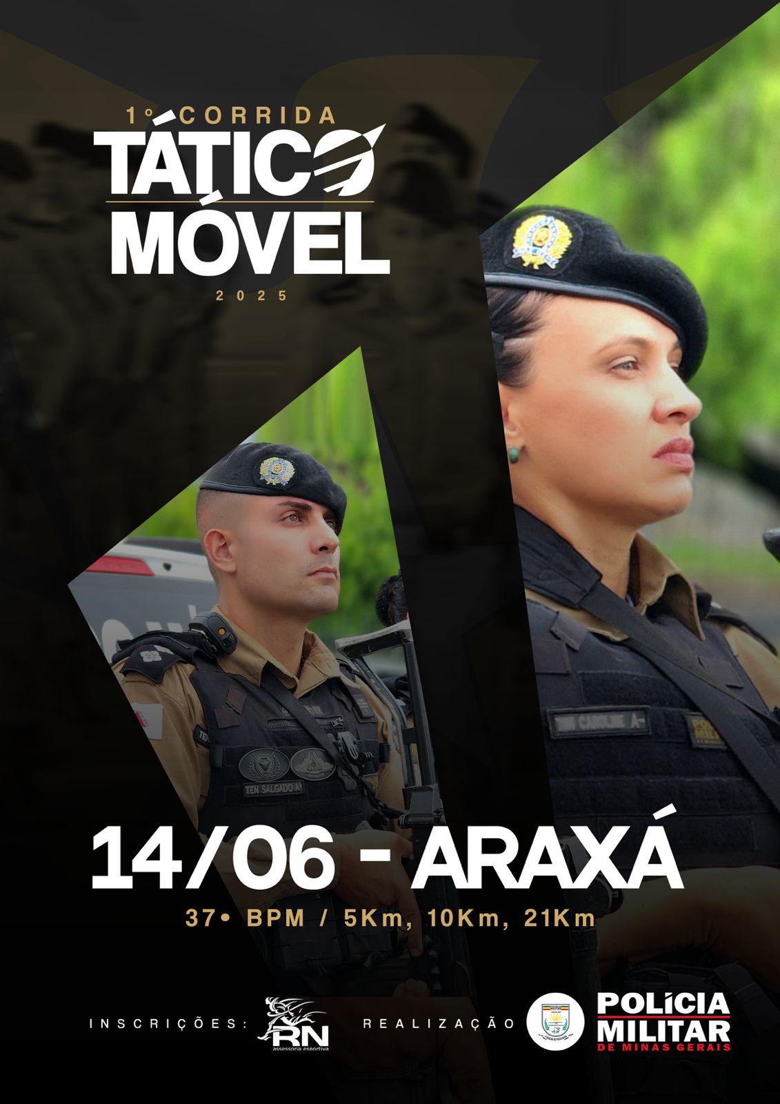 1ª Corrida Tático Móvel da PM de Araxá reúne atletas de 35cidades