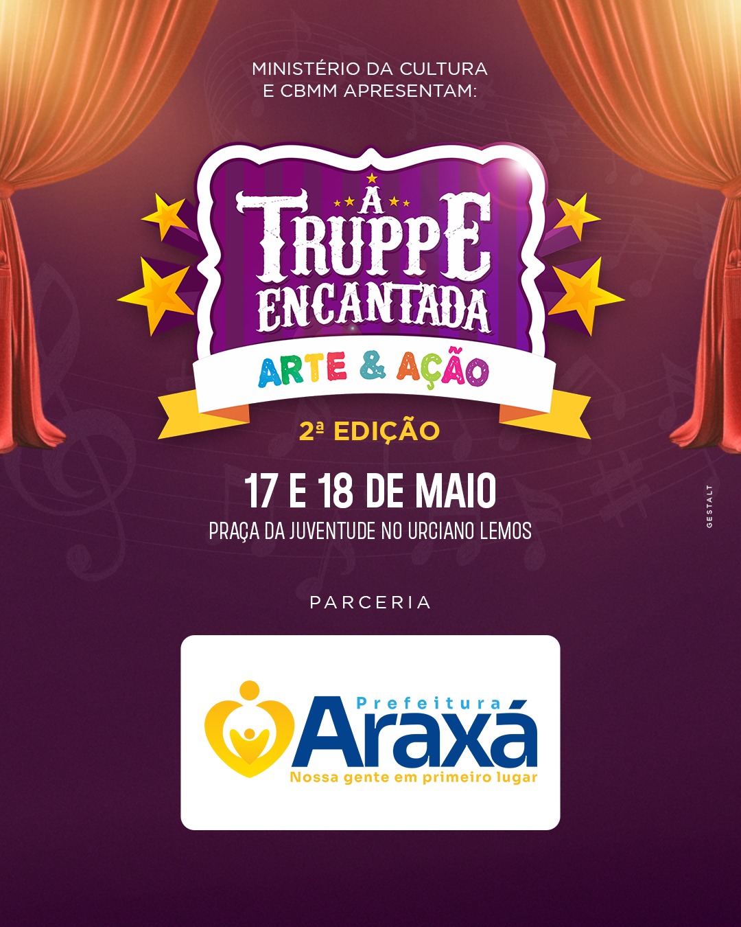 2ª edição da Truppe encantada “Arte & Ação” oferece atividades gratuitas na praça da juventude