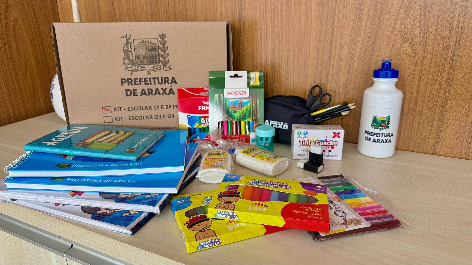 Prefeitura de Araxá começa a entrega cerca de 5 mil kits escolares da Educação Infantil