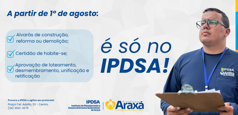 IPDSA assume atendimento presencial de alvarás, habite-se e projetos a partir de agosto