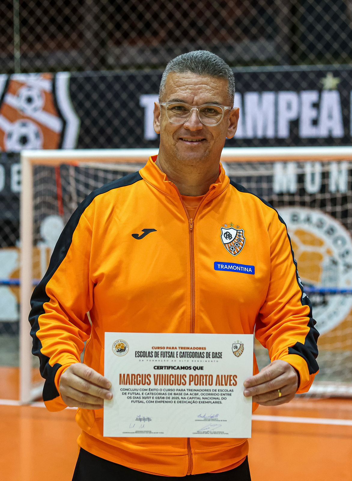 Marcus Porto Coordenador da Chute Inicial Corinthians Araxá participa de certificação na ACBF, no Rio Grande do Sul