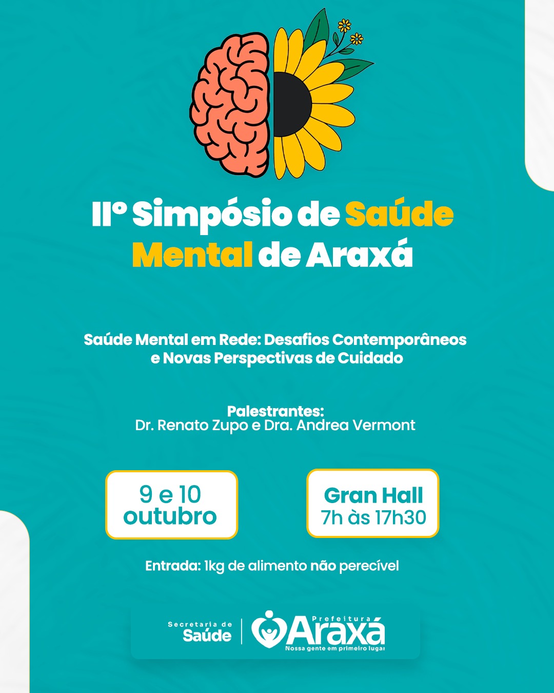 Araxá promove II Simpósio de Saúde Mental de 9 a 10 outubro