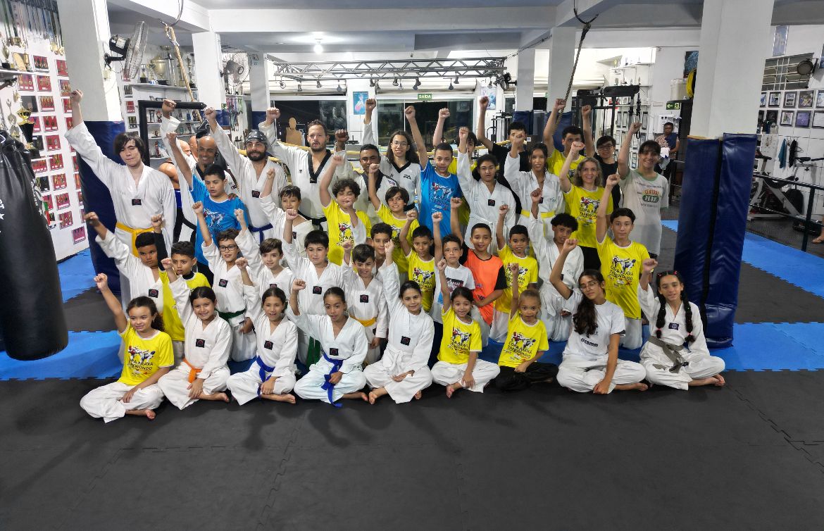 Projeto Taekwondo em Ação está com 60 vagas abertas para crianças e adolescentes de 8 a 17 anos.