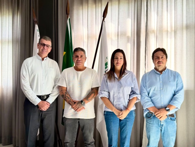 Prefeito de Araxá Robson Magela recebe a visita do presidente do CBMM Dr. Ricardo Lima