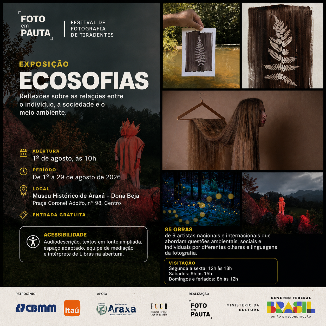 Araxá recebe a exposição “Ecosofias” a partir de 1º de agosto