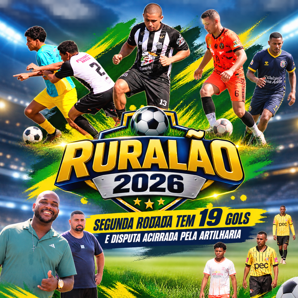 Ruralão 2026: segunda rodada tem 19 gols e disputa acirrada pela artilharia