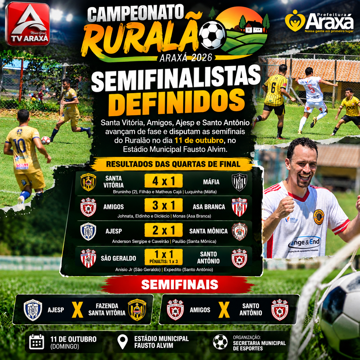 Ruralão define semifinalistas e confrontos que valem vaga na final 2026