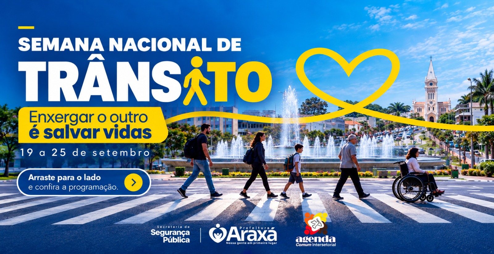 Prefeitura de Araxá realiza a Semana Nacional de Trânsito de 19 a 25 de setembro
